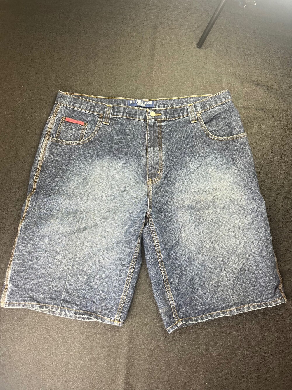 U.S. Polo Assn. Denim Shorts Size 42 Blue Cotton Polyester Casual